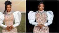 Lady recreates fashionistas beige and white dress, netizens approve: "Which is which?"