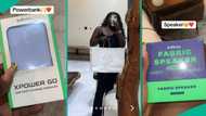 CHIVIDO 2024: Nigerian lady gets handbag, power bank, and personal sketch at Davido’s wedding