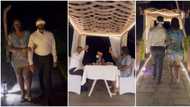 "Loving u is my only bad habit," Real Warri Pikin says to her hubby, blindfolds and takes him for dinner date