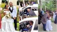 Man sheds tears of joy as Nigerian wife gives him car on their wedding day, video and photos stir reactions