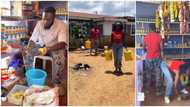 Kind boyfriend helps girlfriend out at her shop, fetches water and cooks for her in cute video