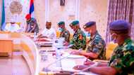 Insecurity: Buhari makes fresh promise to Nigerians, gives service chiefs new mandate