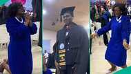 Lead City University graduate bags first class, his mother kneels and cries in emotional video