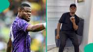 Stanley Nwabali confronts Lege for bringing up his late dad after Super Eagles World Cup failure