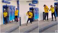 "Dem go beat you someday": Young man "snatches" money away from lady in video, she give him hot chase