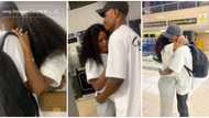 "See me crying": Nigerian lady sheds tears like baby at airport as husband relocates to Canada, video trends
