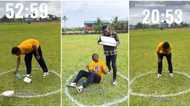 "If you stand in this circle for 2 hours, you win N50k": Nigerian man takes up challenge in video
