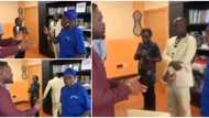 Massive reactions as old video shows how Obasanjo interacted with a journalist, his style wows many