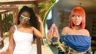 Sophia Momodu excited as she flies a lush private jet, sings praises to God in video: "Enjoy my lady"