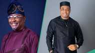 Tony Umez looks ageless in exquisite black Agbada, mesmerises fans: "He's aging handsomely"