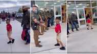 Video shows policemen escort little son of their late co-worker on his first day of school, treat him like VIP