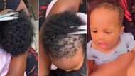 “How Can My Mother Do This?” Lady in Tears as She Returns Home to See Her Mum Cutting Her Baby’s Full Hair