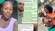 Nigerian lady laments as boyfriend rejects baby she delivered and dumps them, WhatsApp chat emerges