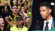Fans of Borussia Dortmund arrive at Wembley as Real Madrid fixes their former player as striker