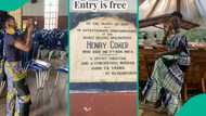 Lady visits Nigeria's first church, shares photos she took there and what she observed