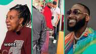 Woman confused as Davido unexpectedly arrives at her restaurant in a Rolls Royce, posts video