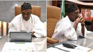 Photos shows last moments of Nanono in office before he was fired by Buhari as agric minister