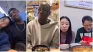 "He no fear": Video shows Nigerian man's behaviour as Korean girlfriend takes him to her parents