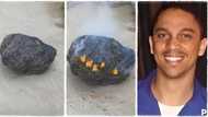 "Africa is blessed": Man posts video of rare black stone that produces fire when iron strikes on it
