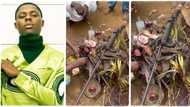 Mohbad’s fan storms native doctor's shrine, says strong incantations against his alleged killers