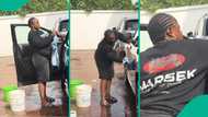 Married woman who has been washing husband's car for 5 years celebrates in video, people react