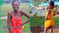 "She won the challenge": Lady appreciates her man as she gains wait after meeting him, video trends