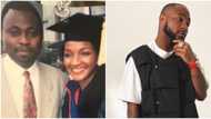 Golden memories: Davido shares adorable '90s throwback photo of dad and late mum at her graduation in Atlanta