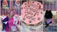 "How time flies as a mother": DJ Cuppy celebrates as 'children' Dudu and Funfun clock 2, flaunts their cake