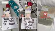 Sweet romance as Nigerian man drops bundles of Naira notes on gas cooker, Bed & washing machine for wife