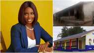 Meet Nigerian lady painter who is beautifying schools for pupils to learn comfortably (photos)