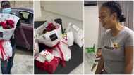 Actor Deyemi Okanlawon finally shares video of wife's reactions to her beautiful gifts for Val