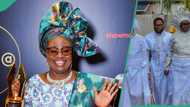 "Congrats momma": Adorable moment Iya Rainbow took AMVCA plaque to church for thanksgivings trends