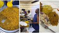 "Which school is this?" Nigerian lecturer surprises his students, shares rice during weekend class