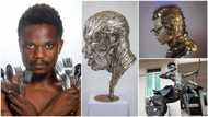 Nigerian man goes viral after using spoons, forks to create these beauties that wowed internet users