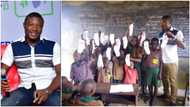 Man who was once kicked out of school for fees succeeds, buys new socks for public students
