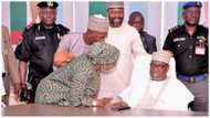 Photos emerge as Niger governor presides over APC-CECPC meeting, Nigerians react