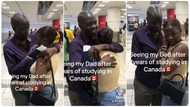 Nigerian lady brings her father to canada after working hard to raise money, video goes viral on TikTok