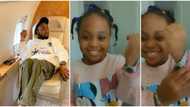Davido’s 3-year-old daughter shows off expensive Rolex wristwatch (video)