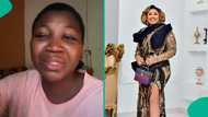 Video: Lady in tears after E-Money's wife sent her father N1 million, says they wanted to take loan