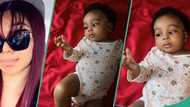"She just discovered her fingers": Nigerian mum shares funny video of her 4-month-old daughter