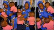 "It's not easy": Mother of triplets struggles to carry them at once, video of their restlessness goes viral