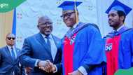 Reactions as Nigerian governor's son graduates with first-class honours in law