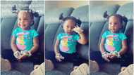 Nigerian mum stops cute daughter from licking fingers, puts thumb restraints on her hands, she reacts in video