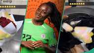 "That's wicked": Video of Super Falcons' Michelle Alozie dumping flowers from a man in trash trends