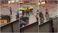 Heartwarming moment female officer controls traffic under heavy rain in Kwara state, her video stirs reactions