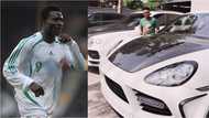 Super Eagles legend Obafemi Martins shows off his car garage which has 2 Bentleys worth N176m