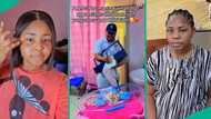 Man arrives hospital with gifts for wife who just gave birth, people gather to watch emotional scene