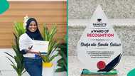 Master's engineering graduate working at Dangote Refinery gets award from company, shares story