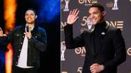 Trevor Noah's the Bomb: South African-born comedian takes on 63rd annual Grammy awards