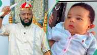 Yul Edochie beams with pride as his newborn daughter is used as point of contact for TTC couples